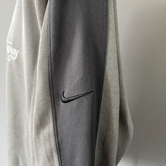 Nike Golf Mens L Pullover Tour Performance Dri-FIT Half Zip Gray Tapjoy - Picture 4 of 5